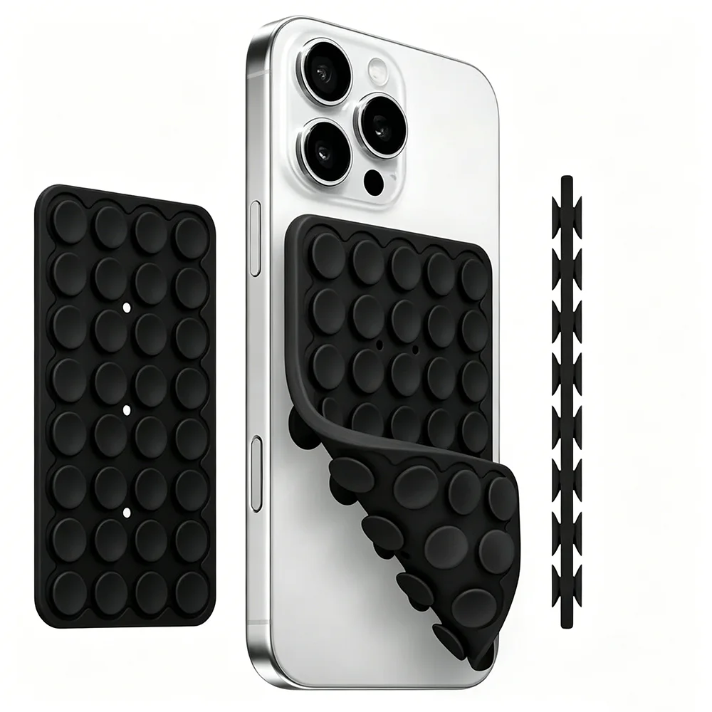 Multifunctional Silicone Phone Suction Holder, Detachable Double Sided Sucker Pad, Anti-slip Fixed Mobile Phone Rubber Fixture
Multifunctional Silicone Phone Suction Holder, Detachable Double Sided Sucker Pad, Anti-slip Fixed Mobile Phone Rubber Fixture