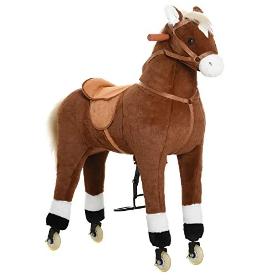 Ride-on Walking Horse with Easy Rolling Wheels Soft Huggable Body Large Size for Ages 5-16 Brown Premium Material Durable and S
Ride-on Walking Horse with Easy Rolling Wheels Soft Huggable Body Large Size for Ages 5-16 Brown Premium Material Durable and S