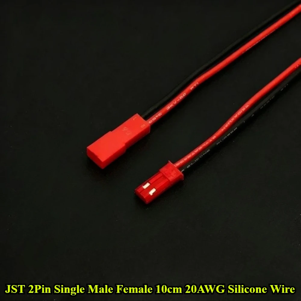 JST 1.25mm PH2.0mm MX2.0mm 2Pin Single Male Female Plug Cable 10cm 20AWG/22AWG/24AWG/28AWG Silicone Wire Terminal Wire Connector
JST 1.25mm PH2.0mm MX2.0mm 2Pin Single Male Female Plug Cable 10cm 20AWG/22AWG/24AWG/28AWG Silicone Wire Terminal Wire Connector