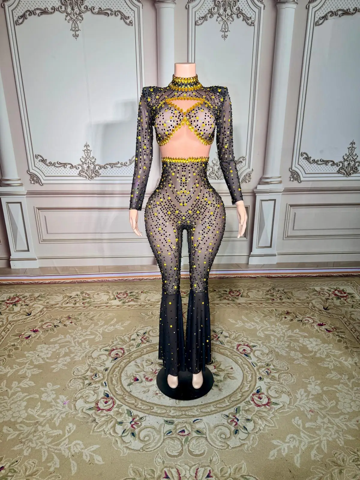 ZD Rhinestones Long Sleeve Sexy Bodycon Jumpsuit 2025 New Women Birthday Celebrate Evening Photo Shoot Stage Performance Costume
ZD Rhinestones Long Sleeve Sexy Bodycon Jumpsuit 2025 New Women Birthday Celebrate Evening Photo Shoot Stage Performance Costume