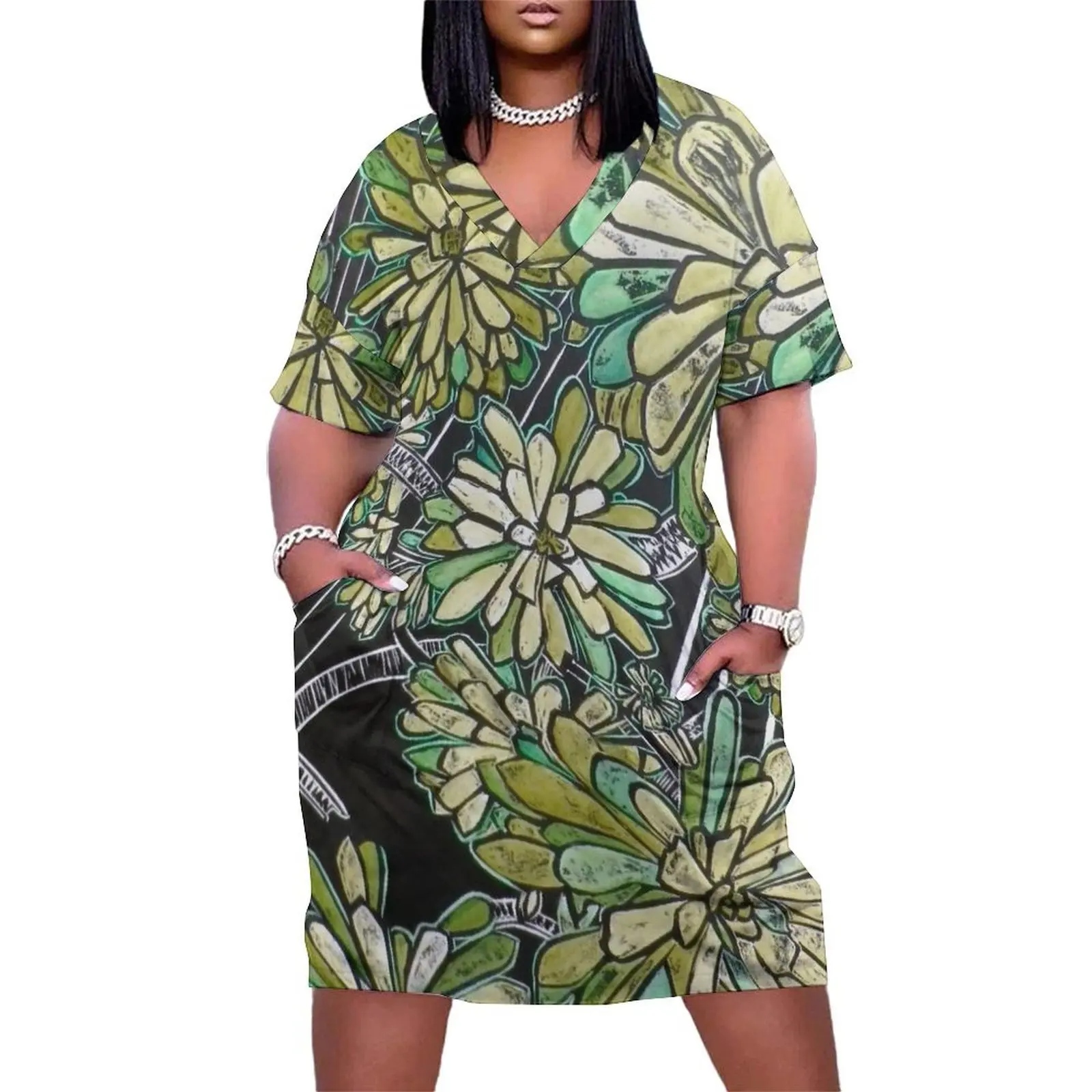 Succulent in Green Loose Pocket Dress Women's summer dress Dance dresses wedding guest dress 2025 birthday for women
Succulent in Green Loose Pocket Dress Women's summer dress Dance dresses wedding guest dress 2025 birthday for women