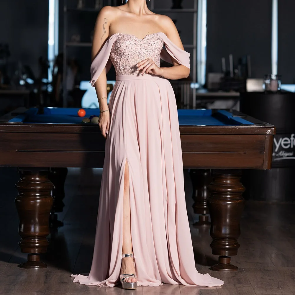 Customized A-line Evening Dresses Floor-length Off The Shoulder Sleeveless Prom Gown Fashion Sequined Side-split Party Gown
Customized A-line Evening Dresses Floor-length Off The Shoulder Sleeveless Prom Gown Fashion Sequined Side-split Party Gown