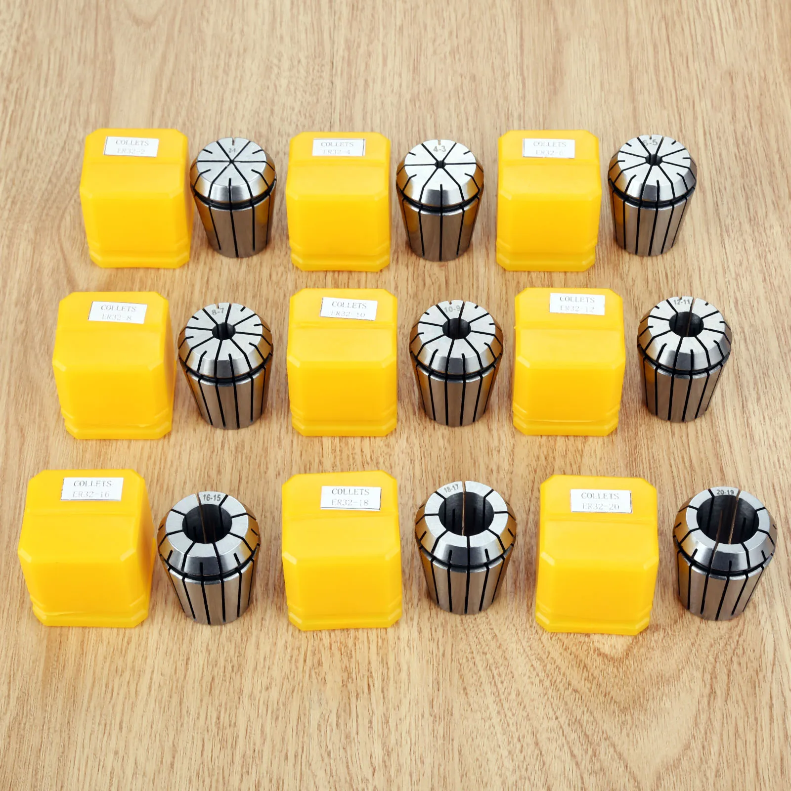 9Pcs/Lot 2/4/6/8/10/12/16/18/20mm Collets For CNC Milling Lathe Tool And Work-holding Engraving Machine Durable Tools Part
9Pcs/Lot 2/4/6/8/10/12/16/18/20mm Collets For CNC Milling Lathe Tool And Work-holding Engraving Machine Durable Tools Part
