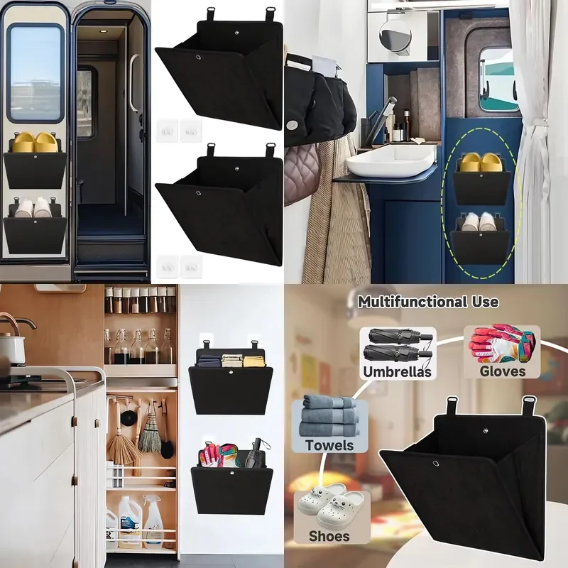 Wall-Mounted RV Shoe Rack Storage Organizer No-Drilling Required Versatile Storage Shelf for RVs And Caravans behind Door
Wall-Mounted RV Shoe Rack Storage Organizer No-Drilling Required Versatile Storage Shelf for RVs And Caravans behind Door