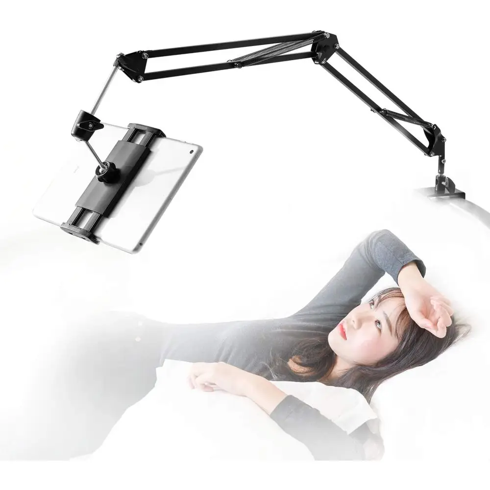 Universal 360-Degree Rotating Tablet Stand for Beds, Compatible with 4.7-12.9 Inch Devices
Universal 360-Degree Rotating Tablet Stand for Beds, Compatible with 4.7-12.9 Inch Devices