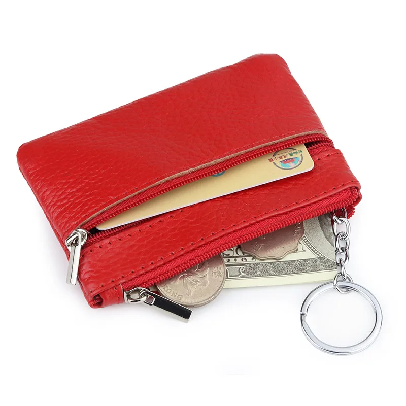 High Quality Genuine Leather Coin Purse Women's Wallets Small Zipper Coin Purses Key Card Holder Change Money Bags Mini Pouch 
High Quality Genuine Leather Coin Purse Women's Wallets Small Zipper Coin Purses Key Card Holder Change Money Bags Mini Pouch