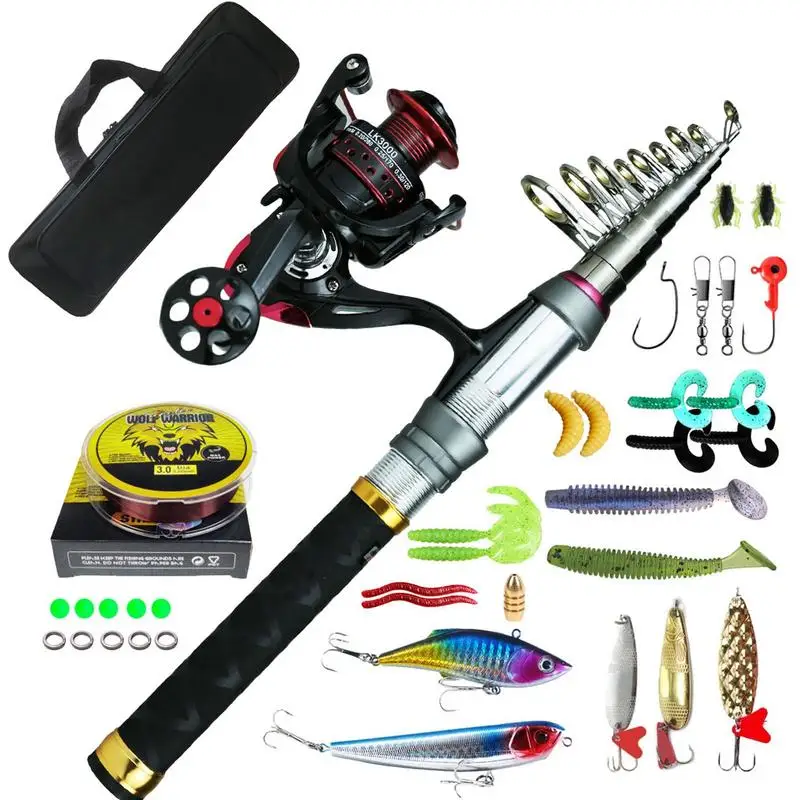 Telescopic Fishing Rod Carbon Fiber Travel Fishing Rods Kit Fishing Rod Combos Portable Fishing Gear Kit Fishing Rod Fishing
Telescopic Fishing Rod Carbon Fiber Travel Fishing Rods Kit Fishing Rod Combos Portable Fishing Gear Kit Fishing Rod Fishing