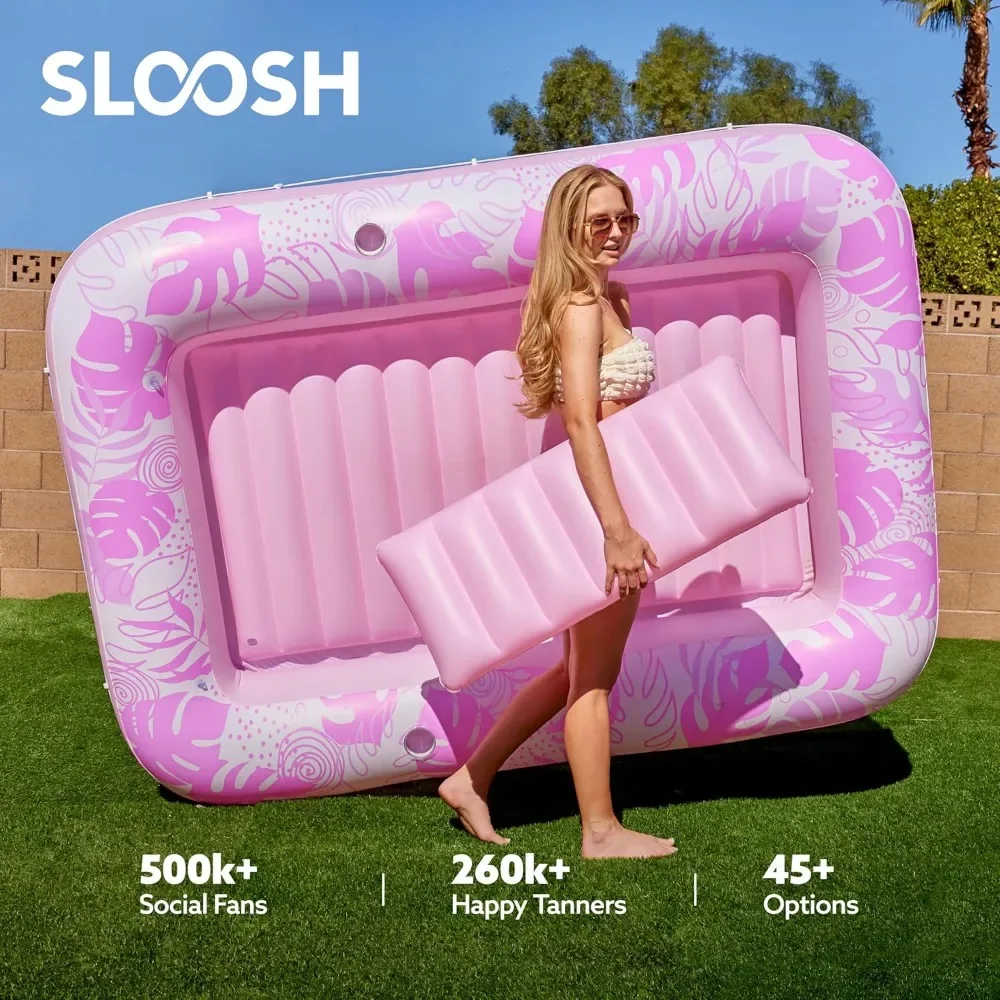 HOME.Inflatable Tanning Pool Lounger Float, 85" x 57" Extra Large Pool Floats Adult with Pillow
HOME.Inflatable Tanning Pool Lounger Float, 85" x 57" Extra Large Pool Floats Adult with Pillow