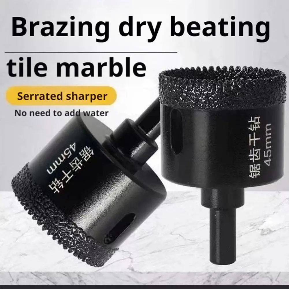 Dry Diamond Drilling Core Bits Ceramic Tile Hole Saw Cutter Granite Marble Drill Bits with M14 Thread Opener
Dry Diamond Drilling Core Bits Ceramic Tile Hole Saw Cutter Granite Marble Drill Bits with M14 Thread Opener