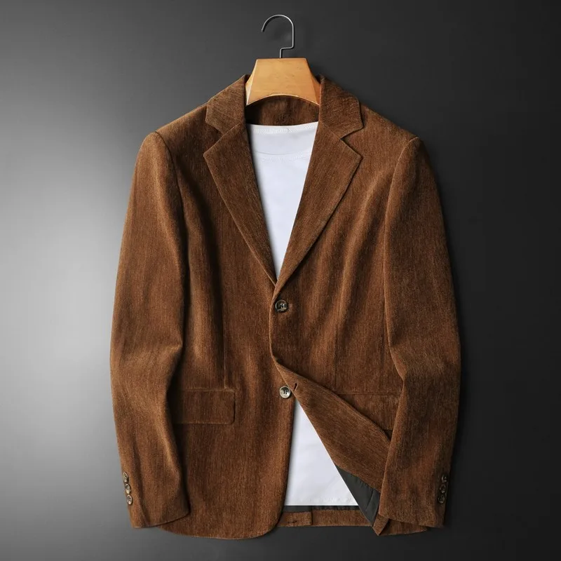 Solid Color Corduroy Suit Jacket for Men 2026 Spring Autumn Casual Business Blazers Wedding Social Banquet Party Formal Coat
Solid Color Corduroy Suit Jacket for Men 2026 Spring Autumn Casual Business Blazers Wedding Social Banquet Party Formal Coat