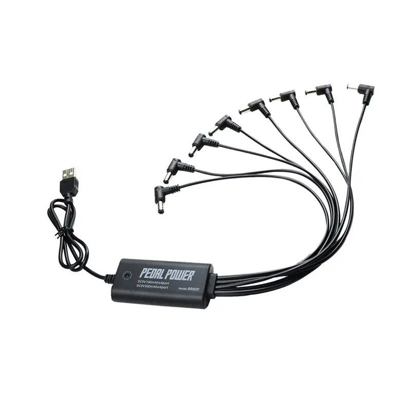A79E-Guitar Pedal Power Supply With 8 Isolated DC9V 90 Degree Elbow Output Jacks For Effect Pedals USB 5V Input For Pedal Board
A79E-Guitar Pedal Power Supply With 8 Isolated DC9V 90 Degree Elbow Output Jacks For Effect Pedals USB 5V Input For Pedal Board