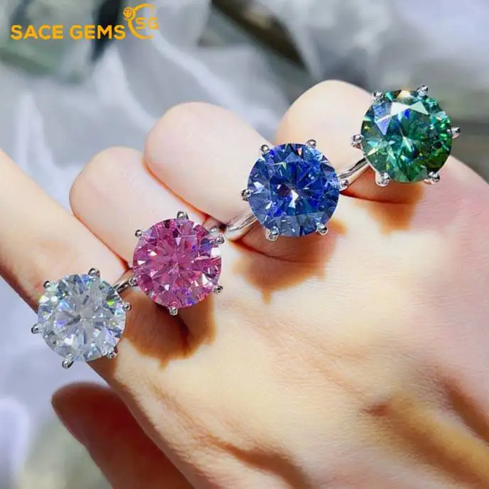 SACE GEMS GRA сертифицированное 5-10 карат кольцо с муассанитом VVS1 лабораторное кольцо-пасьянс с бриллиантом для женщин обручальное кольцо обещание ювелирные изделия
SACE GEMS GRA сертифицированное 5-10 карат кольцо с муассанитом VVS1 лабораторное кольцо-пасьянс с бриллиантом для женщин обручальное кольцо обещание ювелирные изделия