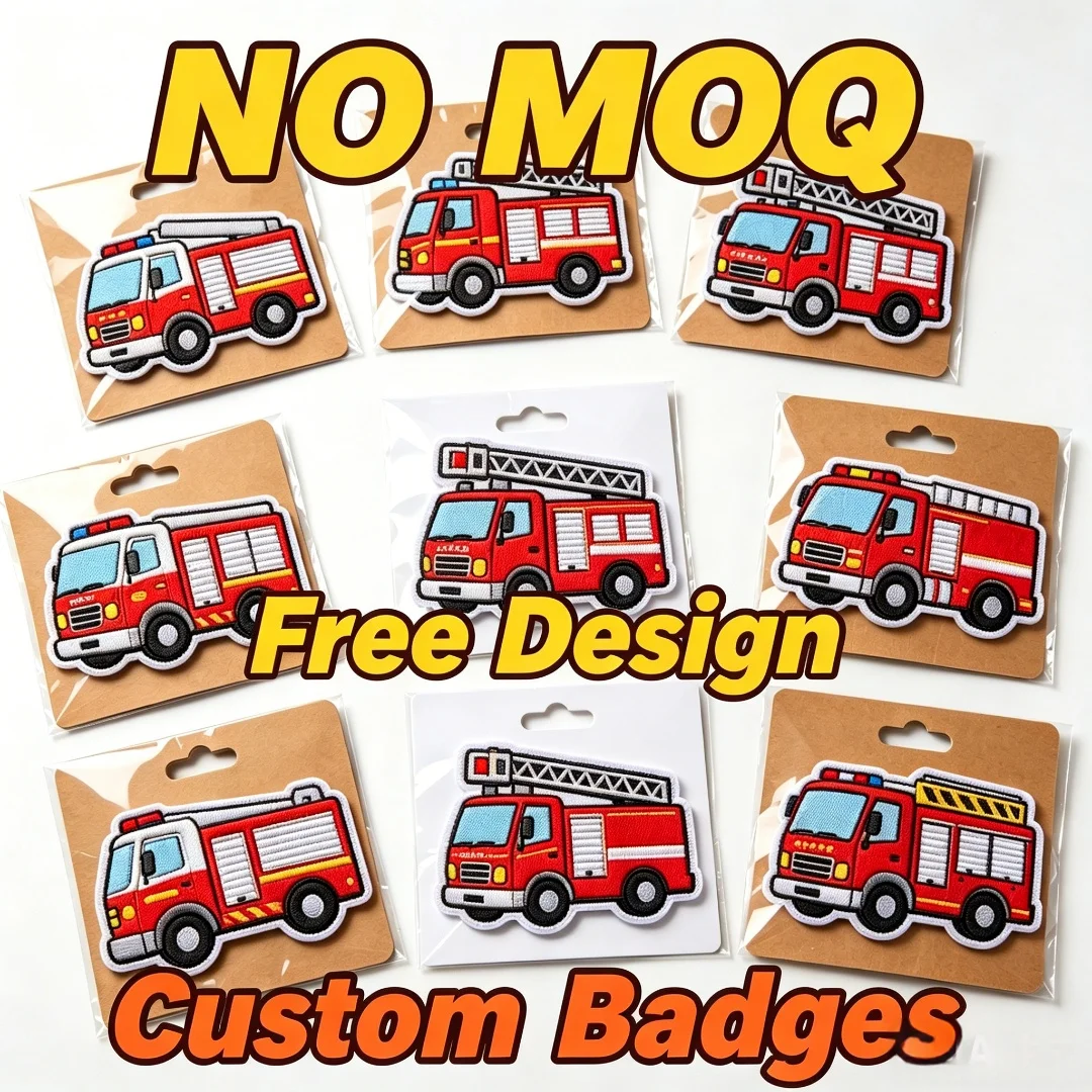Custom Badge Pin Cartoon Fire Truck Embroidery Pin Custom Vehicle Lapel Brooch Kids Clothes Backpack Decor Gift
Custom Badge Pin Cartoon Fire Truck Embroidery Pin Custom Vehicle Lapel Brooch Kids Clothes Backpack Decor Gift