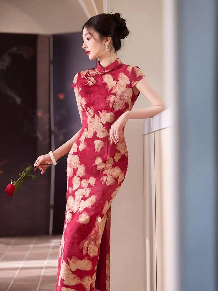 Новое китайское красное вечернее платье Host Young Sle Anghai Old School Retro Faion Wedding Guest Long Dr
Новое китайское красное вечернее платье Host Young Sle Anghai Old School Retro Faion Wedding Guest Long Dr