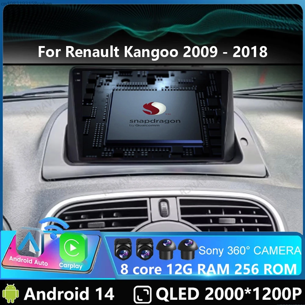 Car Radio Andoird 14 For Renault Kangoo 2009 - 2018 4G LTE Viedo Player Head Unit Navigation DVD GPS Wireless Carplay Auto DSP
Car Radio Andoird 14 For Renault Kangoo 2009 - 2018 4G LTE Viedo Player Head Unit Navigation DVD GPS Wireless Carplay Auto DSP