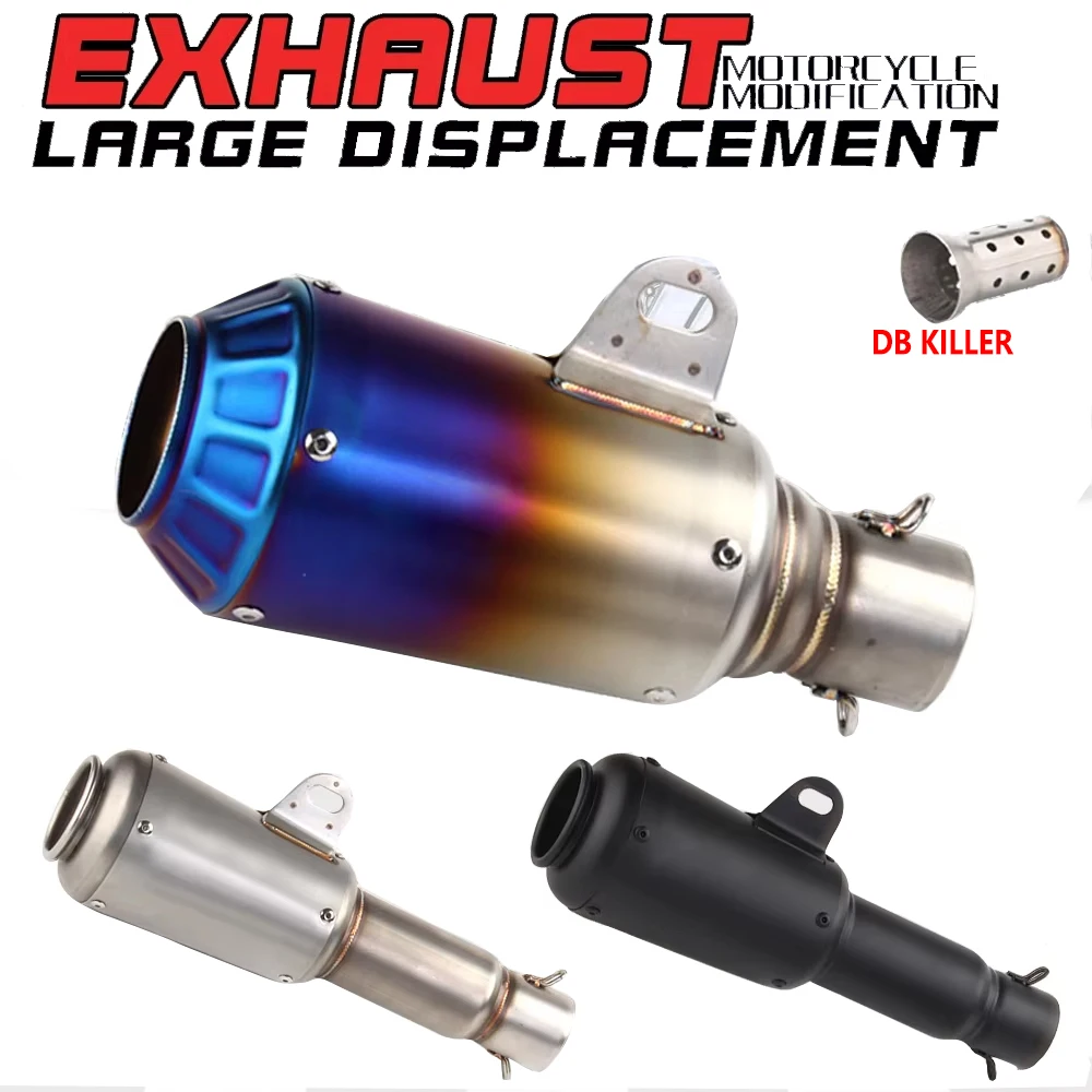 Universal 51MM Motorcycle Exhaust Muffler GP Racing Escape With Db Killer For Dukati 696 848 nc750x tmax 500 530 crf 230
Universal 51MM Motorcycle Exhaust Muffler GP Racing Escape With Db Killer For Dukati 696 848 nc750x tmax 500 530 crf 230
