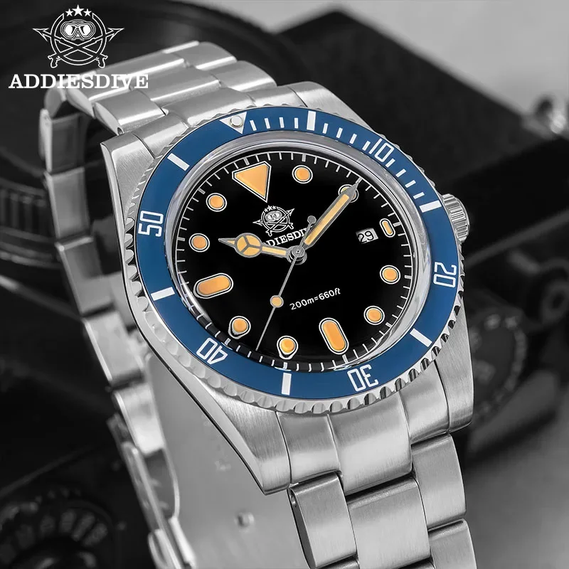 ADDIESDIVE New Men's Watch Quartz Wristwatch 200m Waterproof C3 Luminous Ceramic Bezel Diving Watches Bubble Mirror Glass Clock
ADDIESDIVE New Men's Watch Quartz Wristwatch 200m Waterproof C3 Luminous Ceramic Bezel Diving Watches Bubble Mirror Glass Clock
