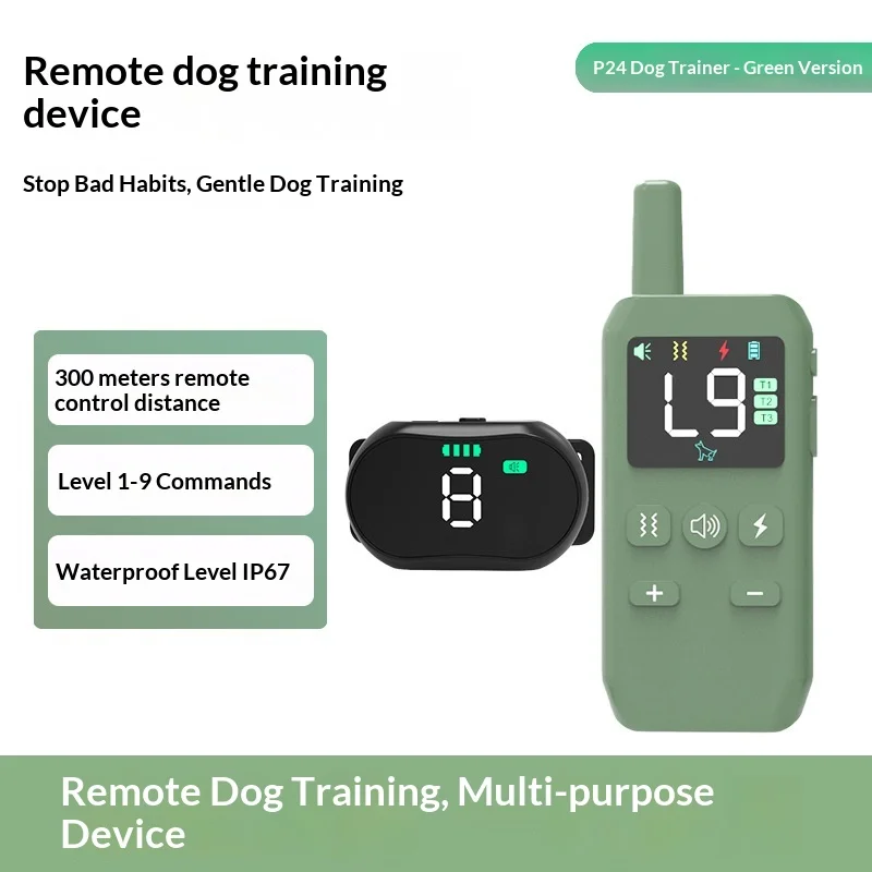 Remote Training System for Large Dogs - Waterproof Anti-Bark Collar with 3 Modes, Behavior Correction Kit for Outdoor Use (CE)
Remote Training System for Large Dogs - Waterproof Anti-Bark Collar with 3 Modes, Behavior Correction Kit for Outdoor Use (CE)