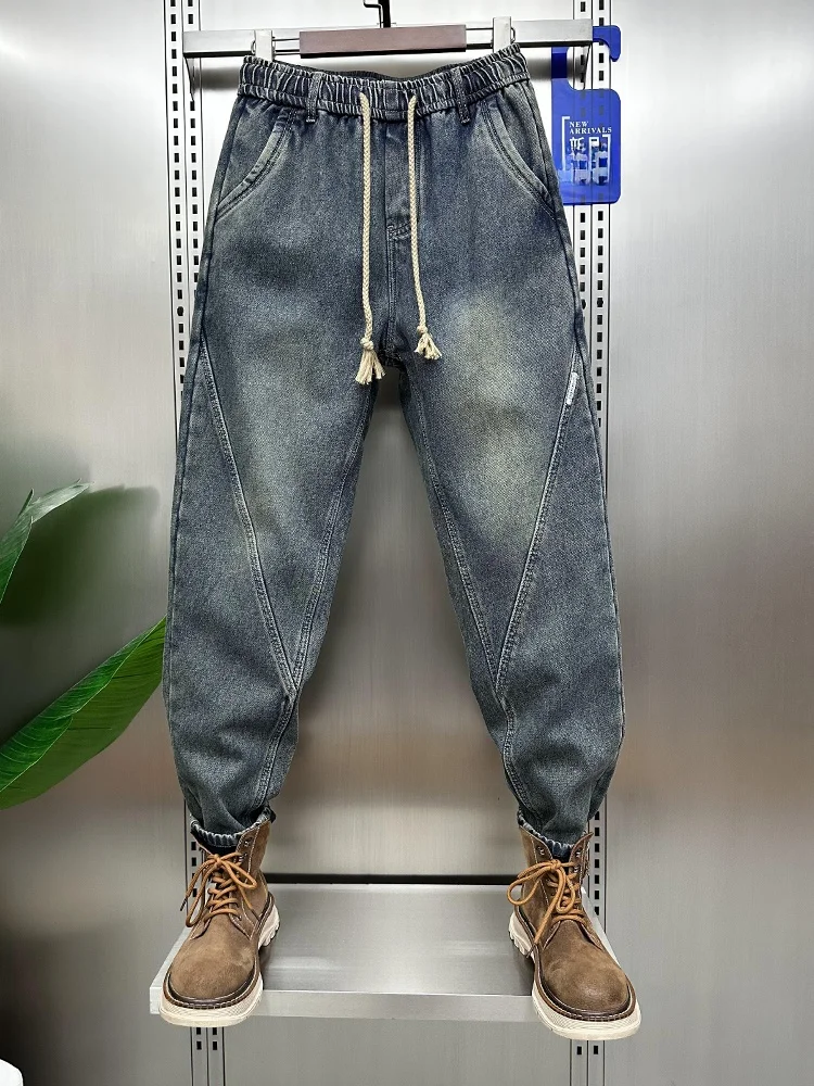 Мужские джинсы-карго из хлопка с эластичным денимом, новая весенняя коллекция, ретро-цвет, укороченные, прямые, повседневные
Мужские джинсы-карго из хлопка с эластичным денимом, новая весенняя коллекция, ретро-цвет, укороченные, прямые, повседневные