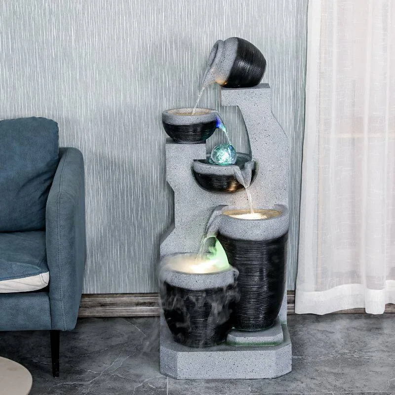 Floor To Ceiling Decoration Living Room Office Simple and Modern Circular Water Fountain Fish Tank Water Scenery Decoration
Floor To Ceiling Decoration Living Room Office Simple and Modern Circular Water Fountain Fish Tank Water Scenery Decoration