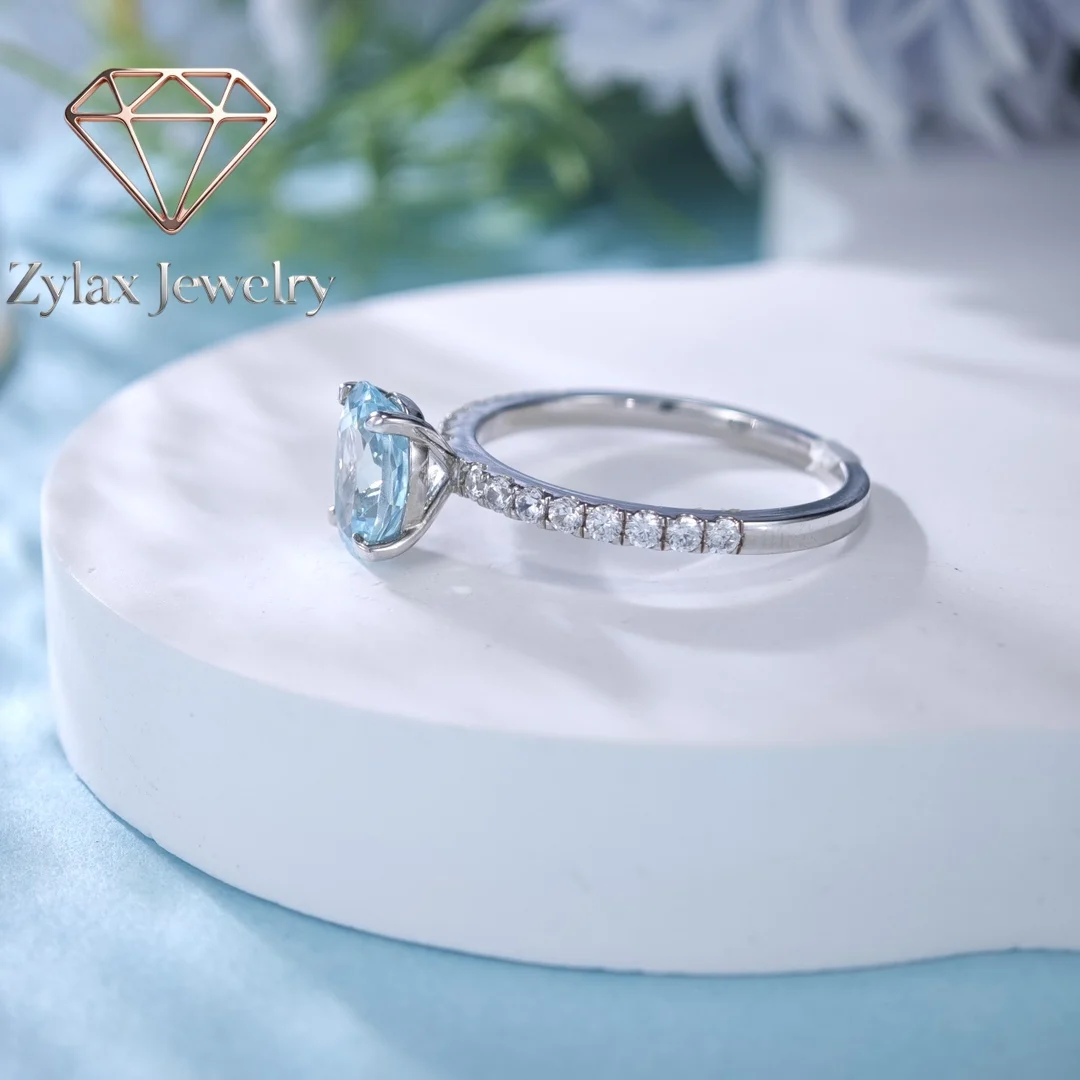 Zylax Jewelry 1.5Ct 6*8mm Created Sea Turquoise Engagement Ring for Women 925 Sterling Silver Jewelry Wedding Ring 228
Zylax Jewelry 1.5Ct 6*8mm Created Sea Turquoise Engagement Ring for Women 925 Sterling Silver Jewelry Wedding Ring 228