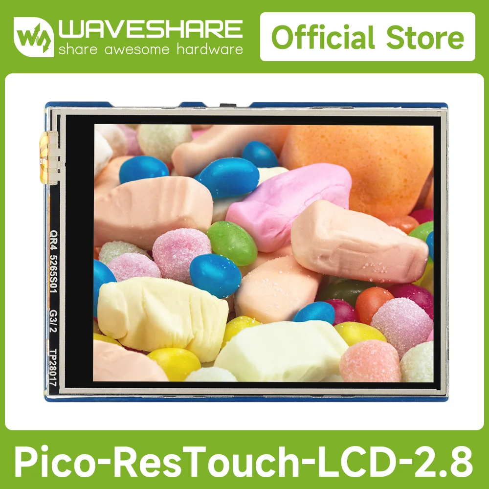 Waveshare 2.8inch Touch Display LCD Module For Raspberry Pi Pico,262K Colors, 320×240 Pixels, SPI Interface
Waveshare 2.8inch Touch Display LCD Module For Raspberry Pi Pico,262K Colors, 320×240 Pixels, SPI Interface