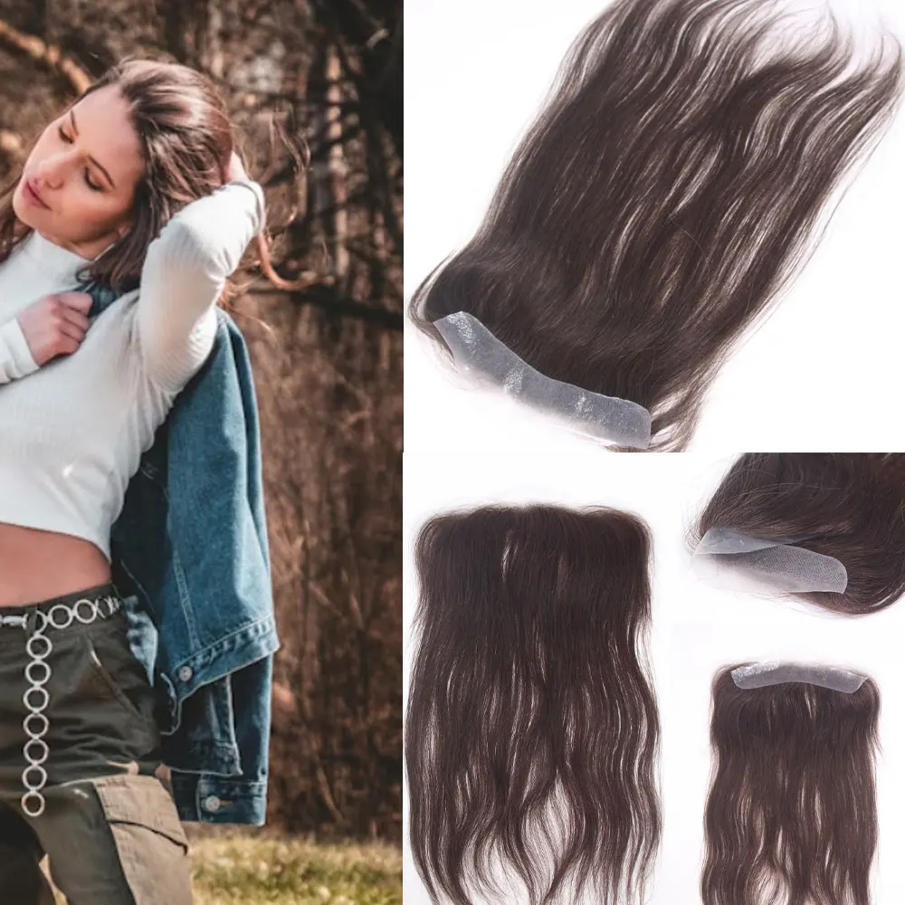 Human Hair Skin PU Women Forehead Natural Hairline Topper Hairpieces for Men 13inch Long Frontal Hair Replacement System 0.8x6.3
Human Hair Skin PU Women Forehead Natural Hairline Topper Hairpieces for Men 13inch Long Frontal Hair Replacement System 0.8x6.3