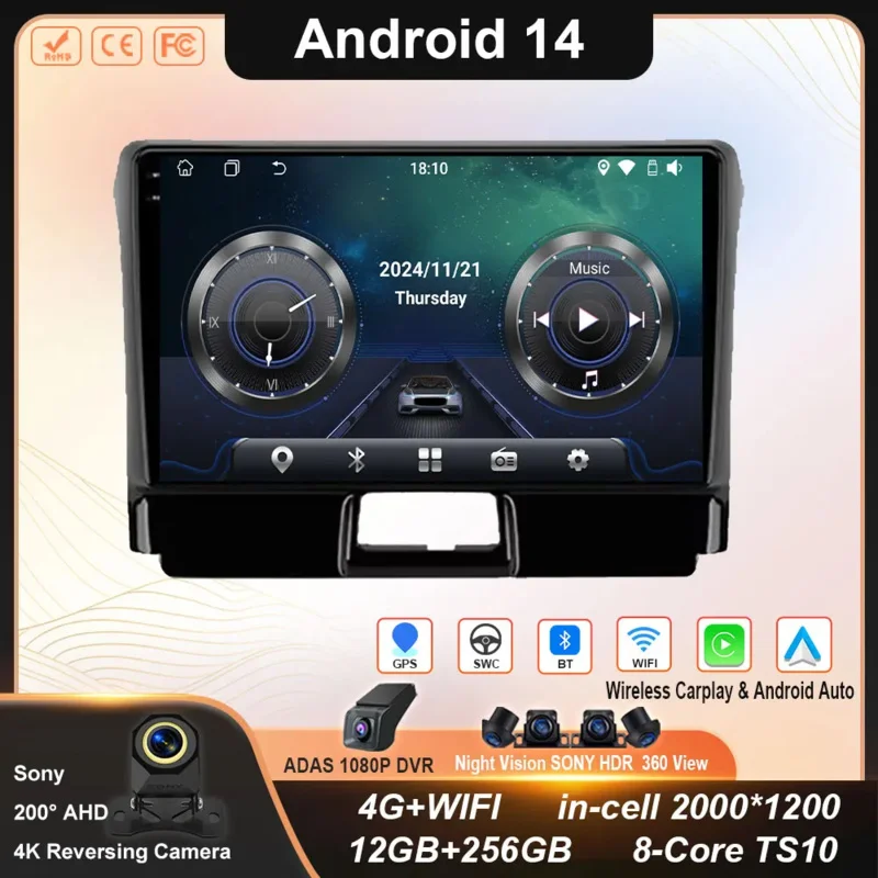Автомобиль Android для Toyota Corolla Axio 2 Fielder 3 E160 2012-2021 Автомобильный стерео мультимедийный плеер Навигация GPS Беспроводной Carplay 4G
Автомобиль Android для Toyota Corolla Axio 2 Fielder 3 E160 2012-2021 Автомобильный стерео мультимедийный плеер Навигация GPS Беспроводной Carplay 4G