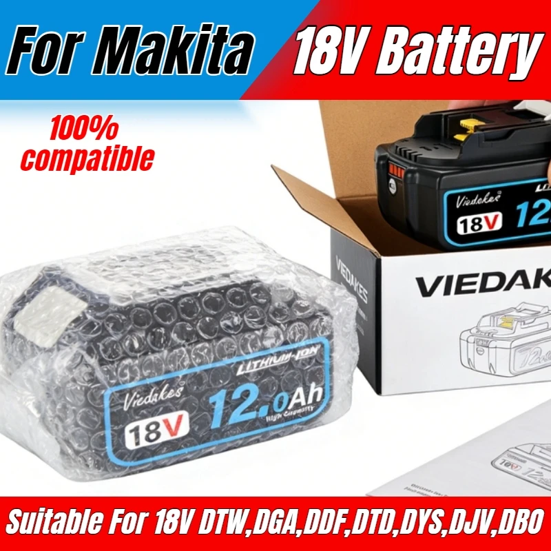for makita battery 18V 10.0Ah/12.0Ah rechargeable battery for Makita drill DDF487 DTW700 DHP489 DGA404 DTD173 power tool battery
for makita battery 18V 10.0Ah/12.0Ah rechargeable battery for Makita drill DDF487 DTW700 DHP489 DGA404 DTD173 power tool battery