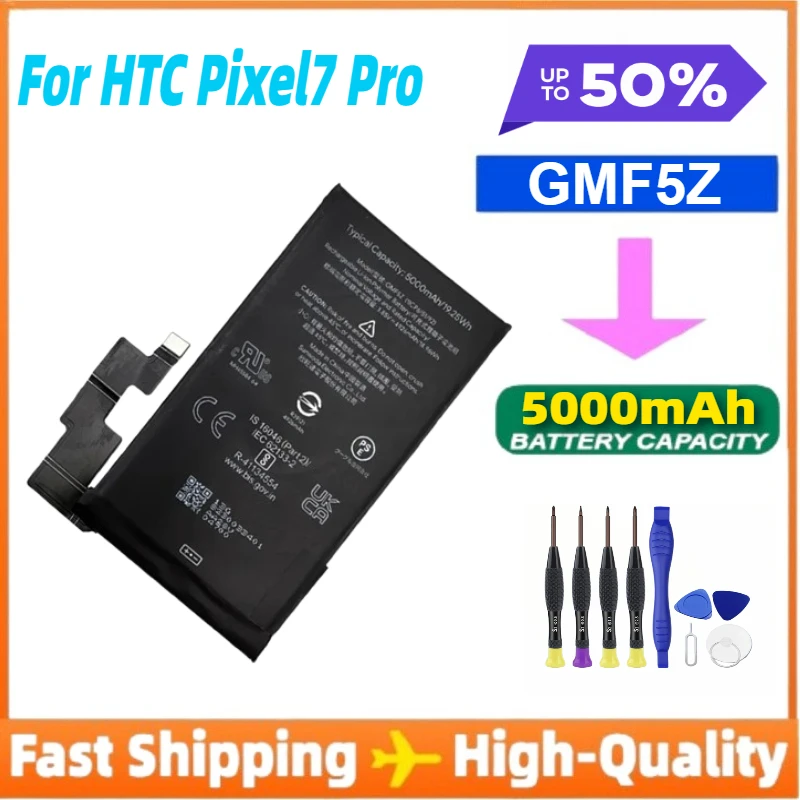 GMF5Z 5000mAh Battery for Google Pixel 7 Pro Phone Replacement Battery
GMF5Z 5000mAh Battery for Google Pixel 7 Pro Phone Replacement Battery