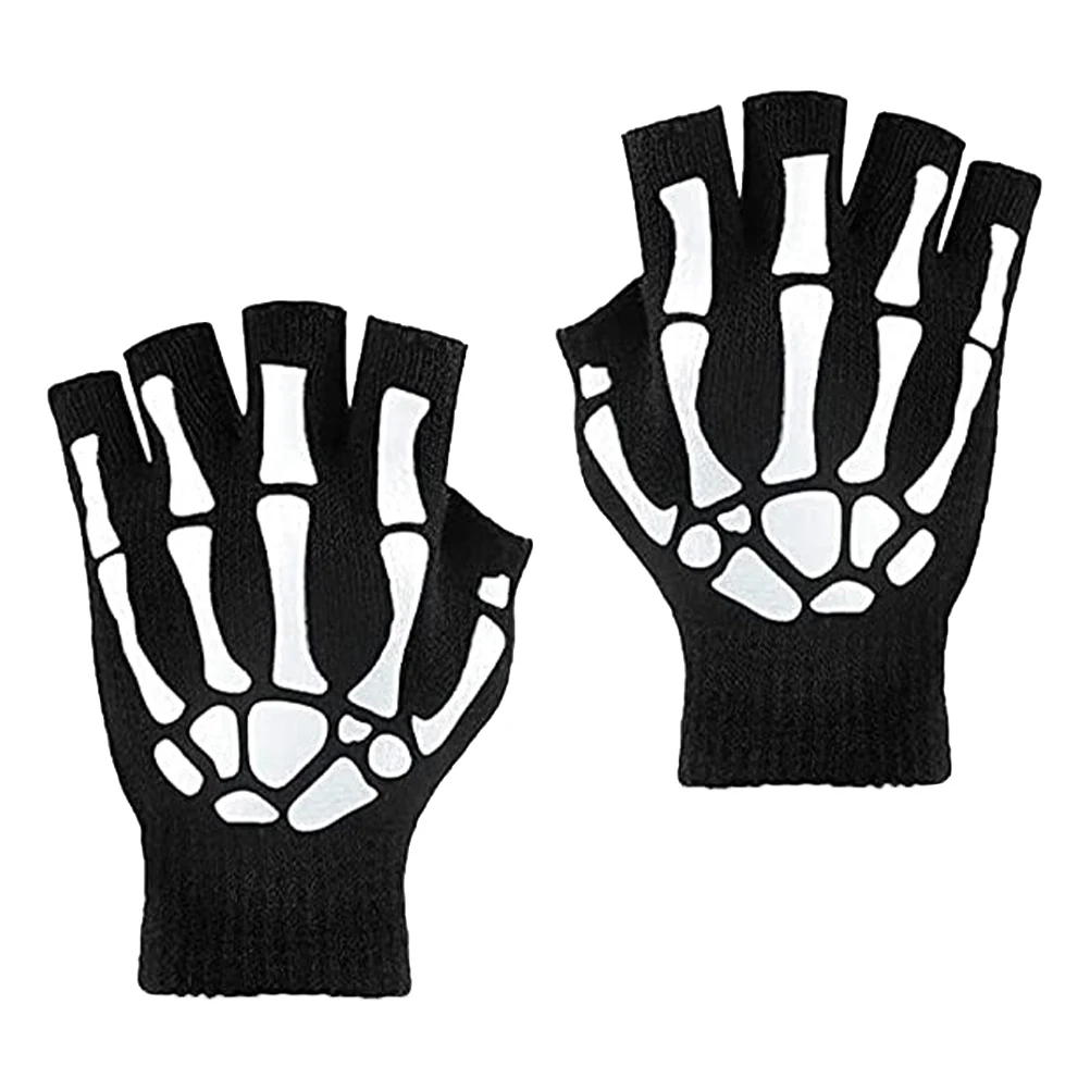 Luminous Skull Fingerless Mitts Warm Winter Cycling Accessories Halloween Party Halloween Gloves Gloves
Luminous Skull Fingerless Mitts Warm Winter Cycling Accessories Halloween Party Halloween Gloves Gloves