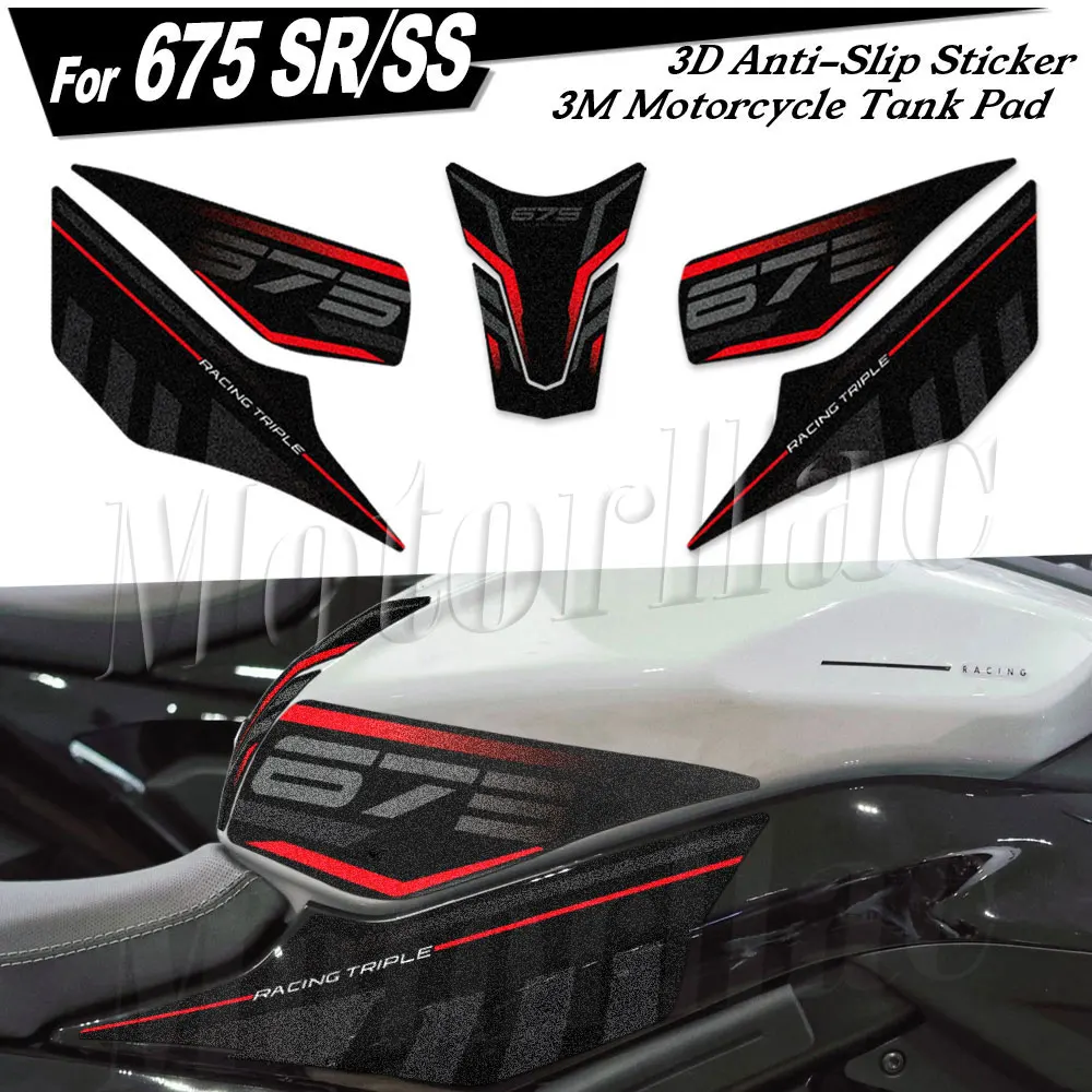 3M Motorcycle Side Tank Pad Anti-Slip Stickers Gas Knee Grip Protection Decals For 675SR 675SS 675SR-R 2025 2026
3M Motorcycle Side Tank Pad Anti-Slip Stickers Gas Knee Grip Protection Decals For 675SR 675SS 675SR-R 2025 2026