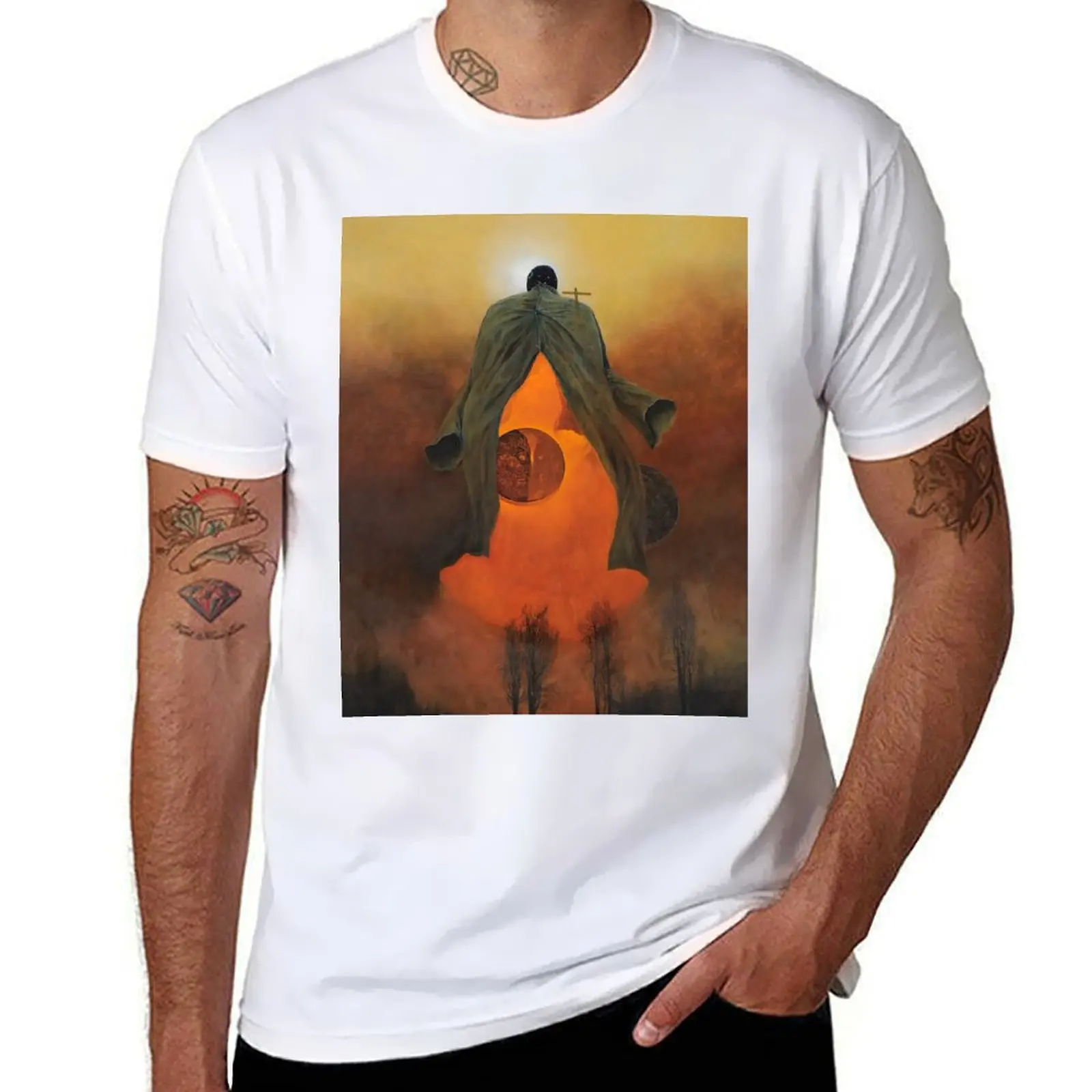 Untitled (The Eclipse) by Zdzislaw Beksinski T-Shirt Classic Graphic Short Sleeve Top
Untitled (The Eclipse) by Zdzislaw Beksinski T-Shirt Classic Graphic Short Sleeve Top