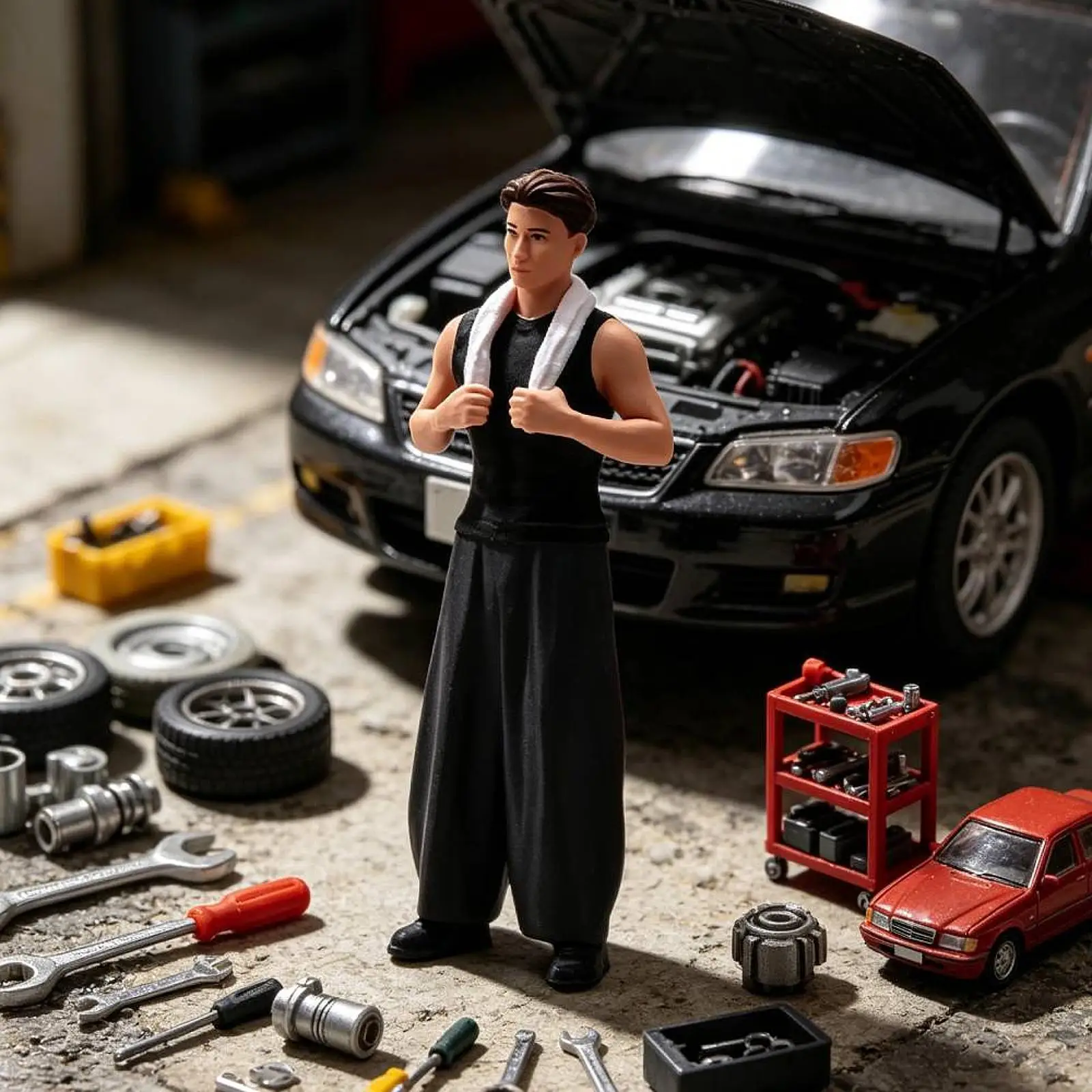 1:18 Man Mechanic Model Tiny People Figurine Collectible Stimulated Role Character Models for Fairy Garden Sand Table
1:18 Man Mechanic Model Tiny People Figurine Collectible Stimulated Role Character Models for Fairy Garden Sand Table
