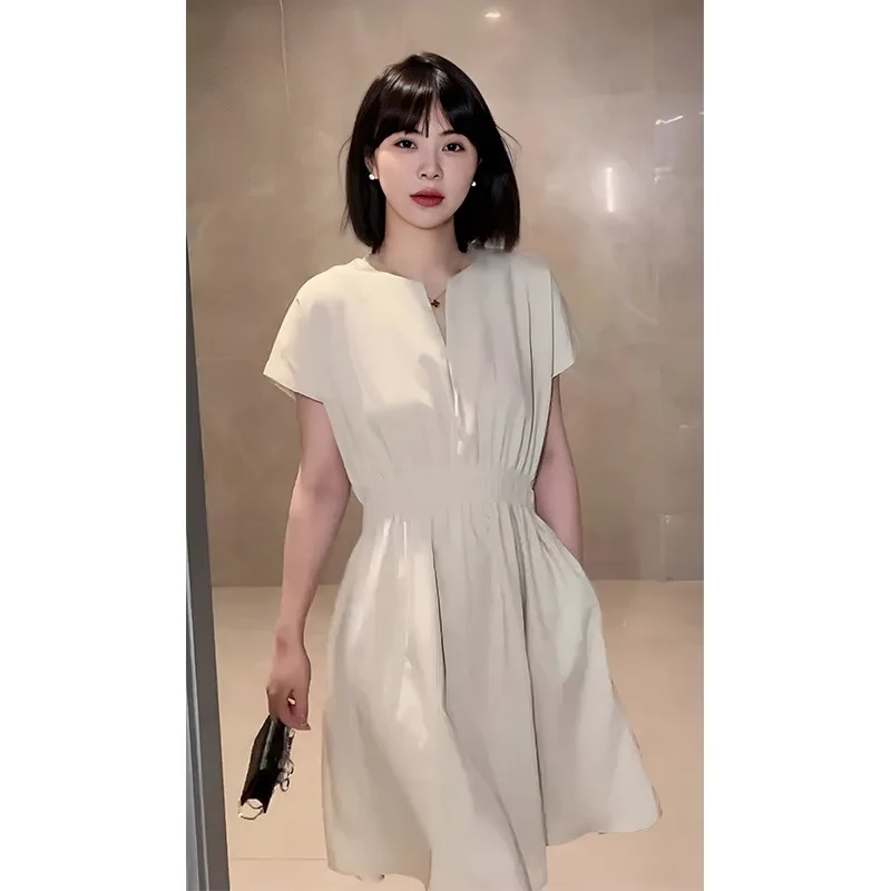 Summer Dresses for Women 2024 Literary Retro Casual Versatile White Holiday Dresses Short-sleeved Knee-length Party Dresses
Summer Dresses for Women 2024 Literary Retro Casual Versatile White Holiday Dresses Short-sleeved Knee-length Party Dresses