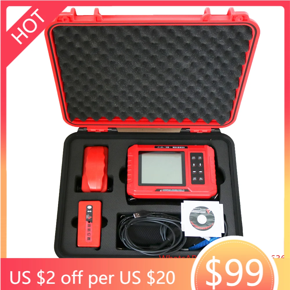 New JY-8S+ Concrete Rebar Locator Scanner Reinforcement Detector JY-8S Plus Portable Scanning Car Grid Correction Function
New JY-8S+ Concrete Rebar Locator Scanner Reinforcement Detector JY-8S Plus Portable Scanning Car Grid Correction Function