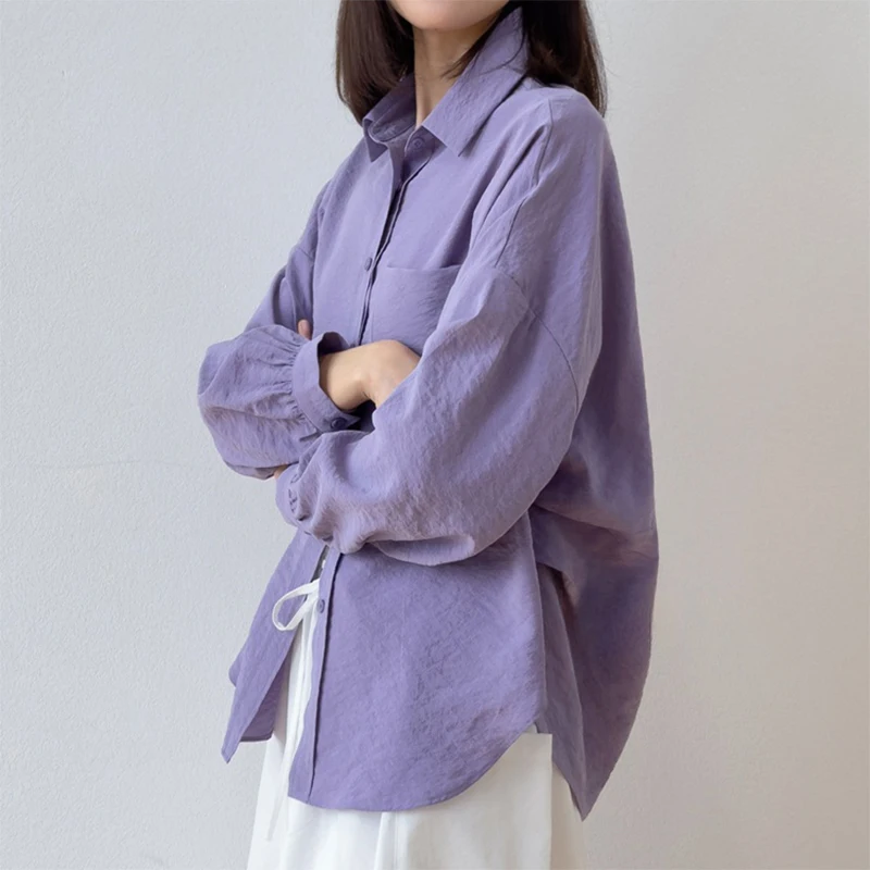 Женская шелковая рубашка 76% шелк шелковицы 24% нейлон сплошной цвет с воротником на пуговицах вниз-фонарь с длинным рукавом верхняя блузка M L XL M1239
Женская шелковая рубашка 76% шелк шелковицы 24% нейлон сплошной цвет с воротником на пуговицах вниз-фонарь с длинным рукавом верхняя блузка M L XL M1239