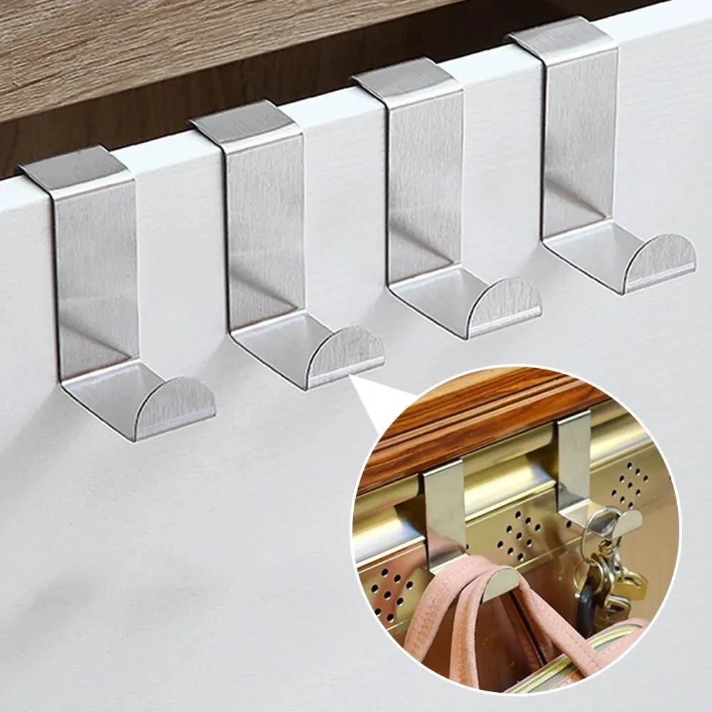 2Pcs Door Hanger Hook Stainless steel Kitchen Cabinet Draw Over Door Hook Clothes Bedroom Bathroom Hanger Holder Multi hook
2Pcs Door Hanger Hook Stainless steel Kitchen Cabinet Draw Over Door Hook Clothes Bedroom Bathroom Hanger Holder Multi hook