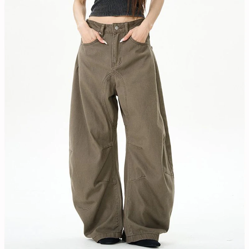 Женские повседневные джинсы с высокой талией, женские модные мешковатые прямые брюки, Лидер продаж, однотонные джинсовые брюки-карго для девочек
Женские повседневные джинсы с высокой талией, женские модные мешковатые прямые брюки, Лидер продаж, однотонные джинсовые брюки-карго для девочек
