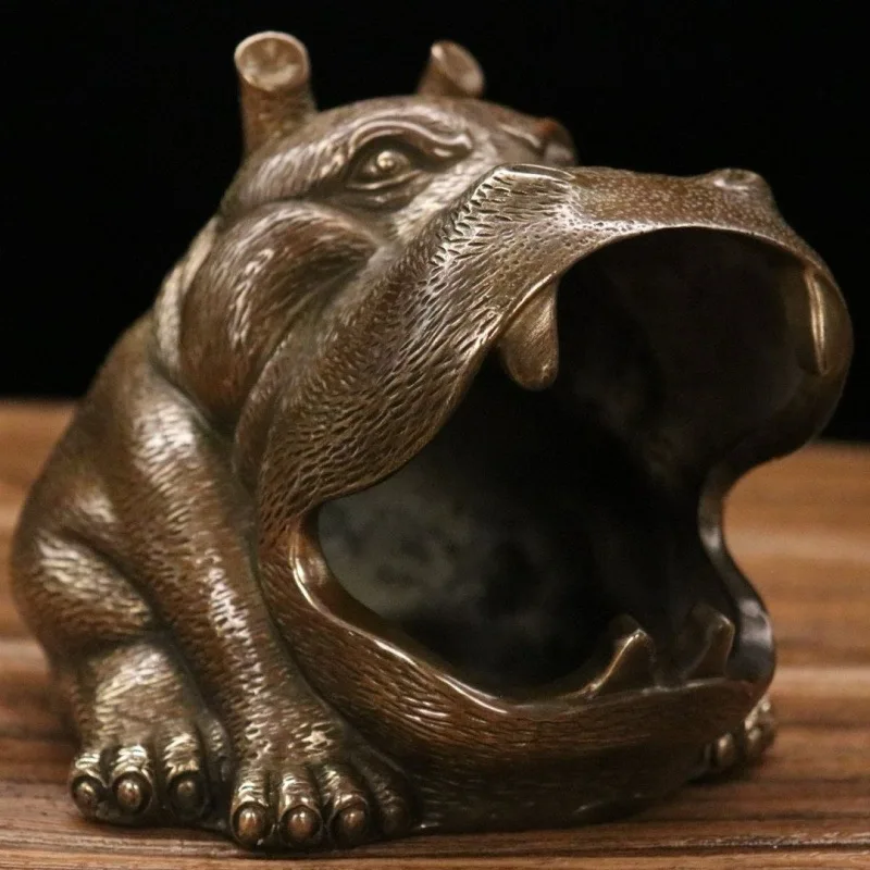 Premium Antique Yellow Copper Hippo Ashtray Ornament Copper Ashtray Craft Copperware
Premium Antique Yellow Copper Hippo Ashtray Ornament Copper Ashtray Craft Copperware