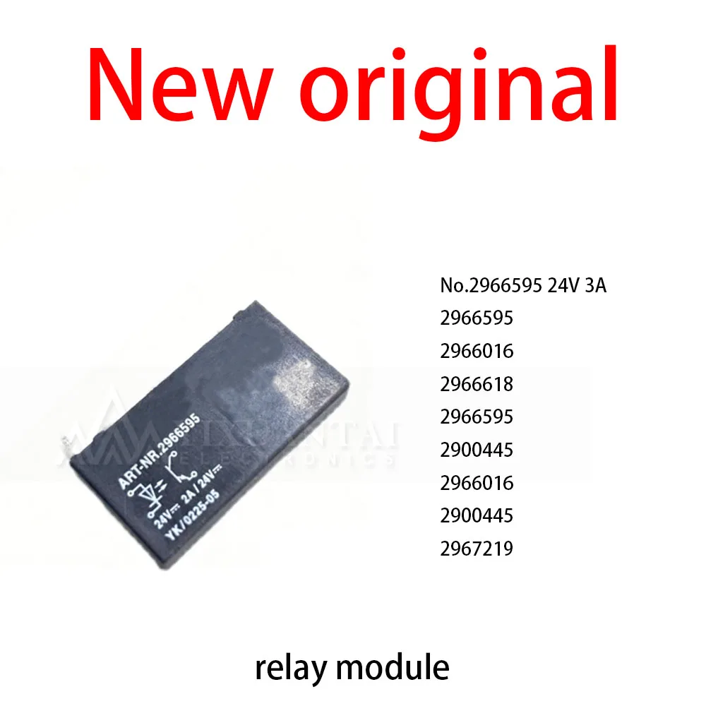 1Pcs/Lot New original No.2966595 24V 3A 2966595 2966016 2966618 2966595 2900445 2966016 2900445 2967219 Relay interface modu
1Pcs/Lot New original No.2966595 24V 3A 2966595 2966016 2966618 2966595 2900445 2966016 2900445 2967219 Relay interface modu
