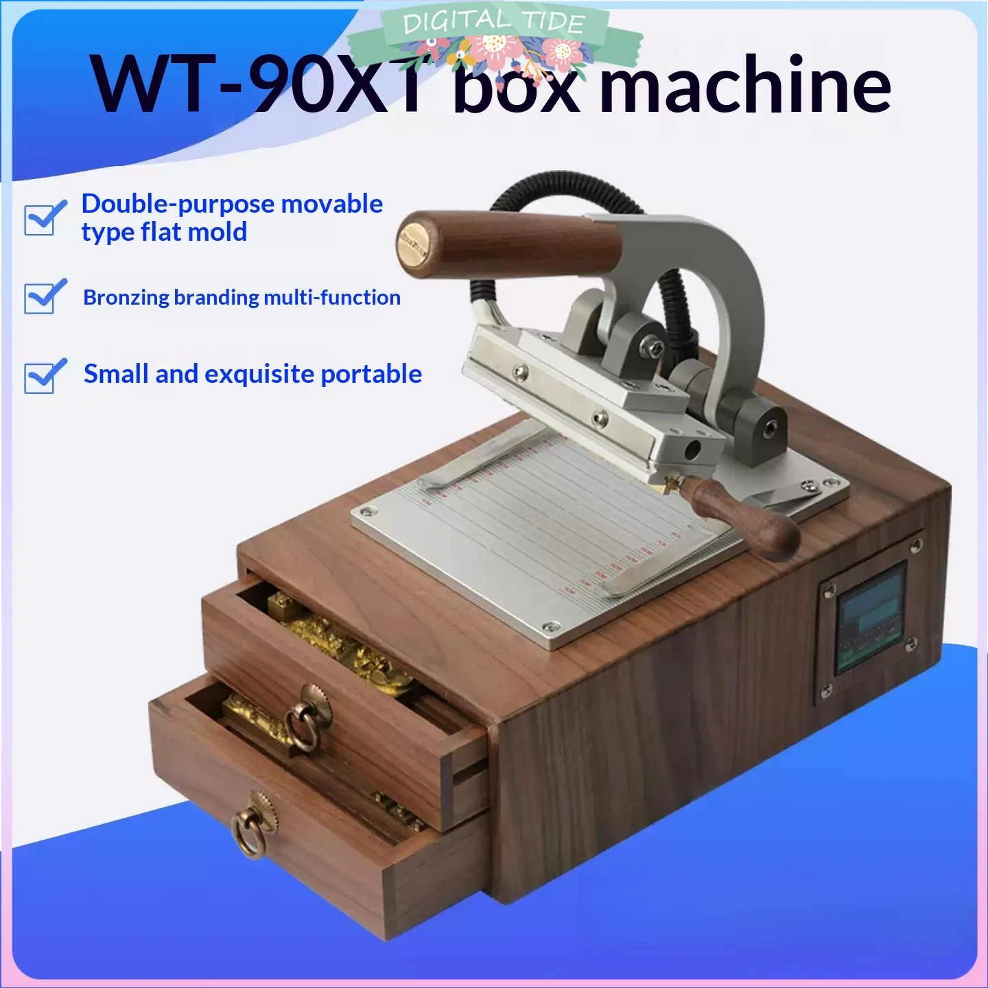 Leather Hot Foil Stamping Embossing Machine Manual Digital Logo Heat Transfer Press Equipment Printer
Leather Hot Foil Stamping Embossing Machine Manual Digital Logo Heat Transfer Press Equipment Printer