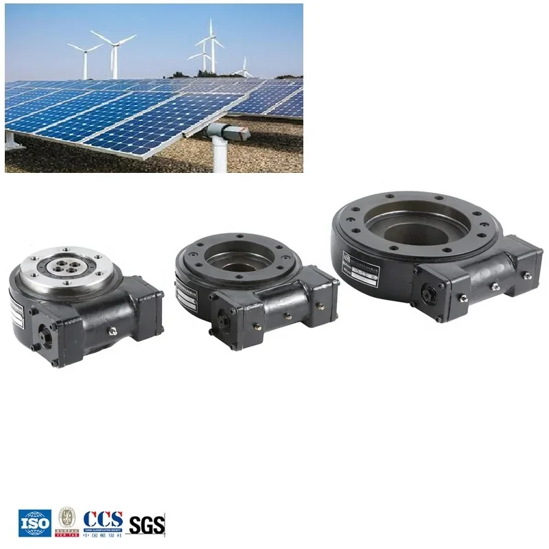 Slewing Drive for Sun Solar Tracker with 24V DC Motor Or Hydraulic Motor - Solar Tracking Mechanism