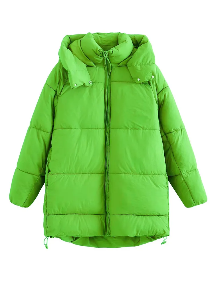 HH Woman Fashion Long Sleeves Solid Pockets Zipper Hooded Jacket Female Winter Casual Down Cotton-padded Drawstring Jacket
HH Woman Fashion Long Sleeves Solid Pockets Zipper Hooded Jacket Female Winter Casual Down Cotton-padded Drawstring Jacket