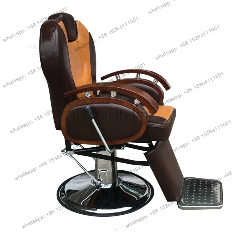Modern Hair Salon Barber Chairs Light Luxury Fashion Barber Chair Retro Liftable Barber Chair Simple Hairdressing Salon Chair B
Modern Hair Salon Barber Chairs Light Luxury Fashion Barber Chair Retro Liftable Barber Chair Simple Hairdressing Salon Chair B