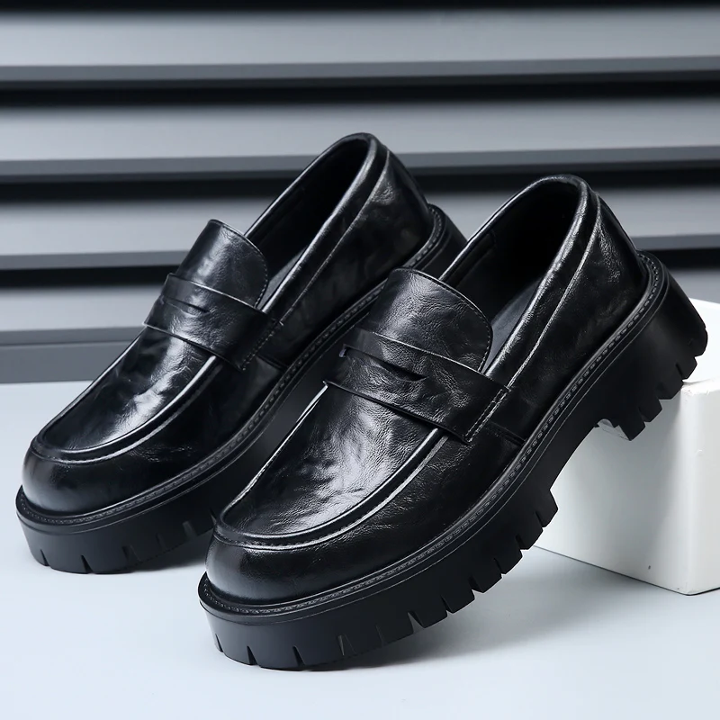 Platform Summer Leather Men Formal Shoes Luxury Brand 2024 Men's Loafers Dress Moccasins Breathable Slip on Black Driving Shoes
Platform Summer Leather Men Formal Shoes Luxury Brand 2024 Men's Loafers Dress Moccasins Breathable Slip on Black Driving Shoes