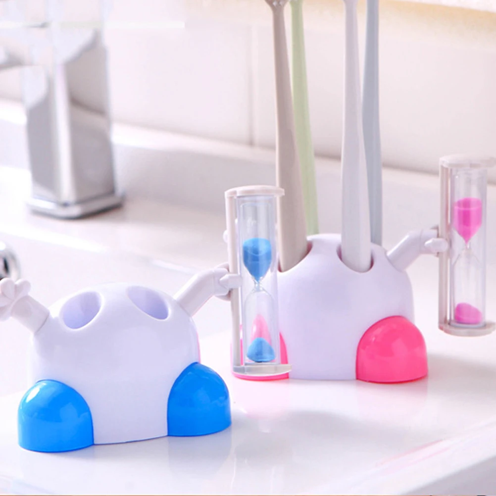 1Pc Creative Hourglass Timing Toothbrush Holder Cartoon Toothbrush Storage Rack for Household Bathroom Blue
1Pc Creative Hourglass Timing Toothbrush Holder Cartoon Toothbrush Storage Rack for Household Bathroom Blue