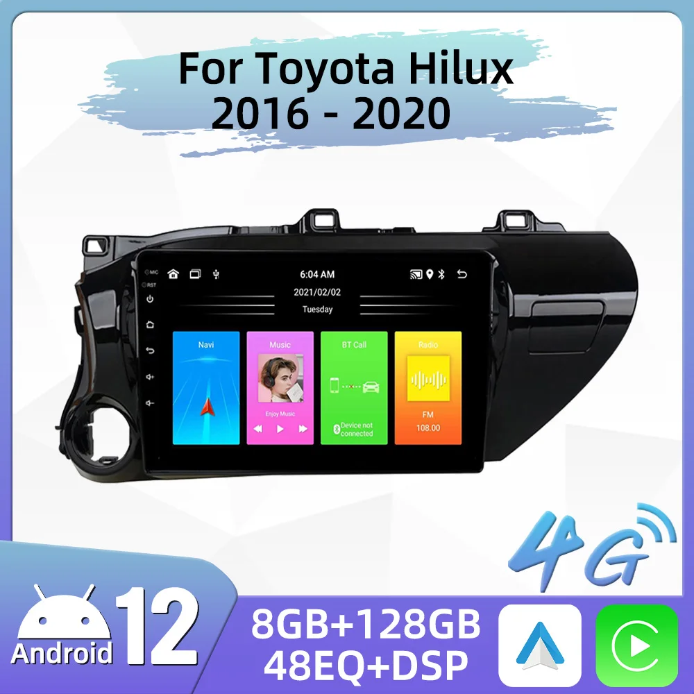 For Toyota Hilux 2016 - 2020 Car Radio with Screen Multimedia Player Navigation GPS Head Unit Autoradio Android Stereo
For Toyota Hilux 2016 - 2020 Car Radio with Screen Multimedia Player Navigation GPS Head Unit Autoradio Android Stereo