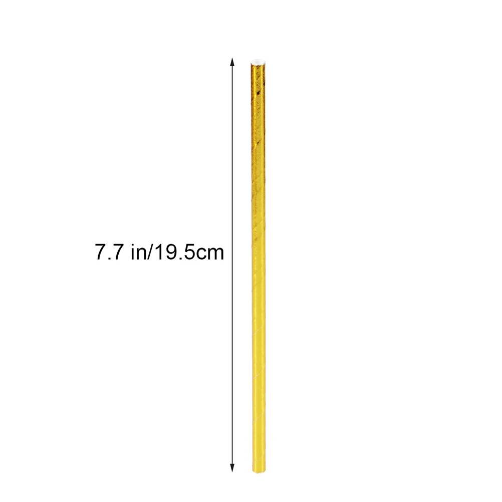 100 Pcs Gold Foil Paper Straws Biodegradable Eco Friendly for Party Holiday Cocktail Wedding Birthday celebrations
100 Pcs Gold Foil Paper Straws Biodegradable Eco Friendly for Party Holiday Cocktail Wedding Birthday celebrations