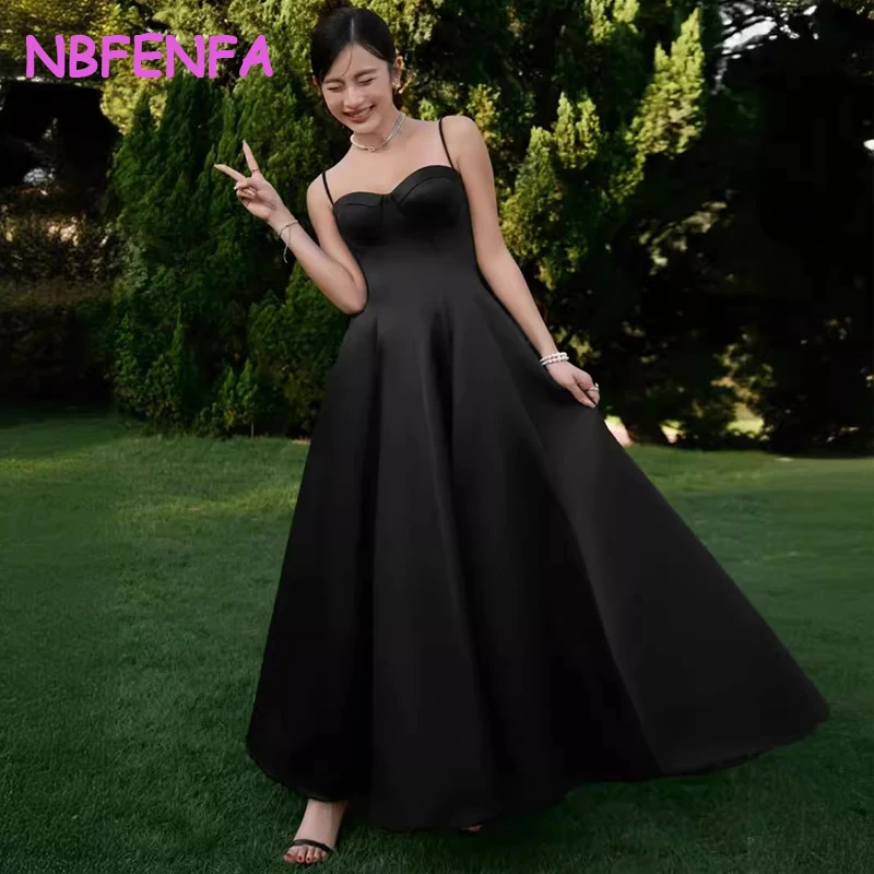 Black Satin Evening Dresses Korean Simple Sexy Backless Photo Shoot Light Wedding Dress Tutu Skirt Dinner Formal Dress Gowns
Black Satin Evening Dresses Korean Simple Sexy Backless Photo Shoot Light Wedding Dress Tutu Skirt Dinner Formal Dress Gowns